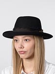 Шляпа STETSON арт. 2198211 FEDORA FURFELT (черный)